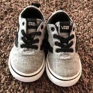 Size 5 toddler- Gray Vans GUC